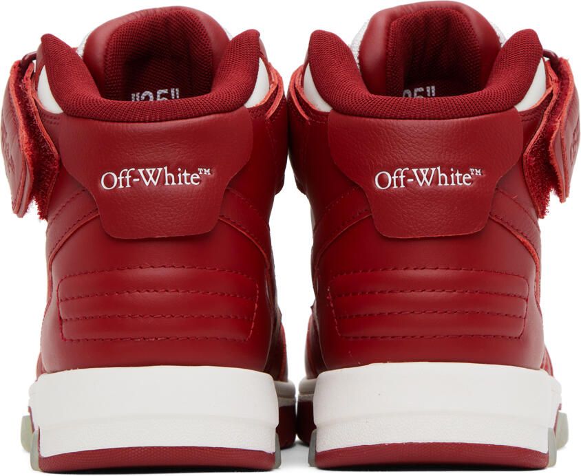 Off-White Red & White Out Of Office Sneakers