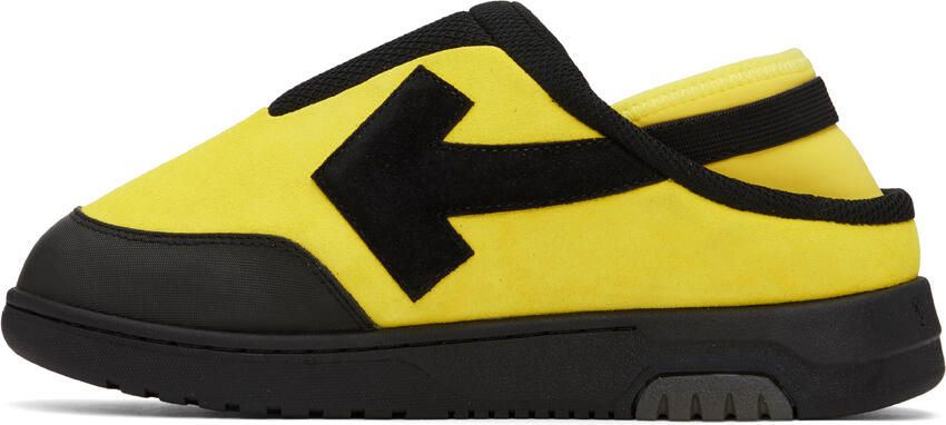 Off-White Yellow & Black Out Of Office Mules - Picture 3