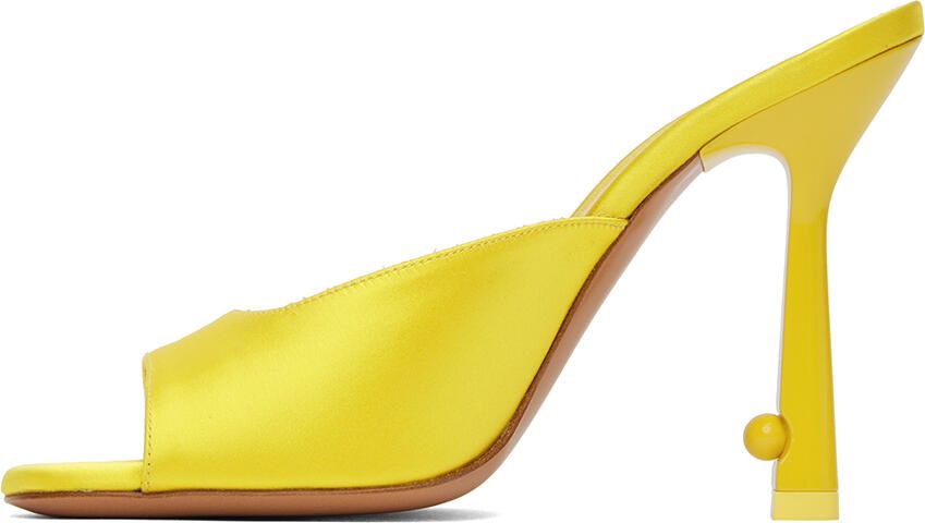 Off-White Yellow Pop Lollipop Mules - Picture 3