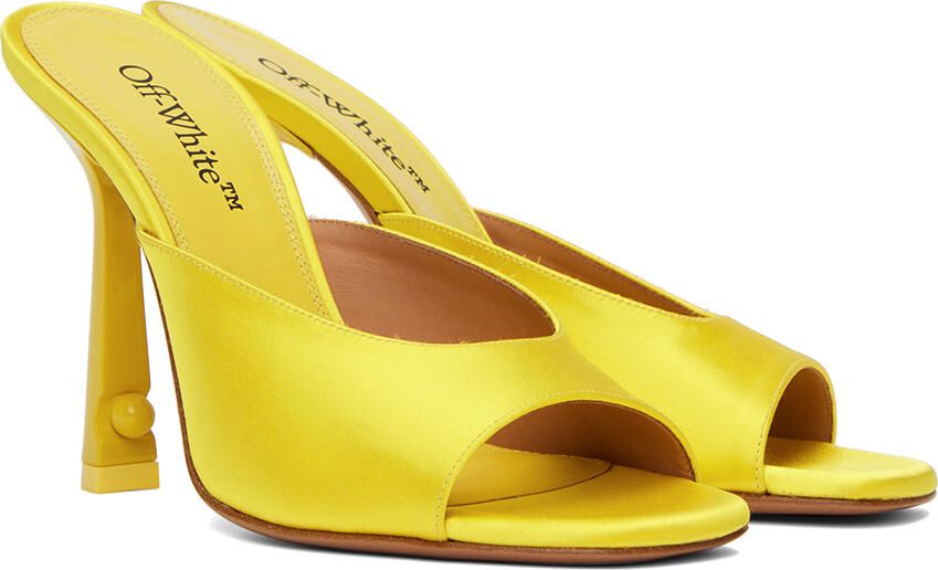 Off-White Yellow Pop Lollipop Mules - Picture 2