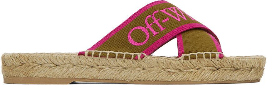 Off-White Pink Bookish Sandals - Picture 5
