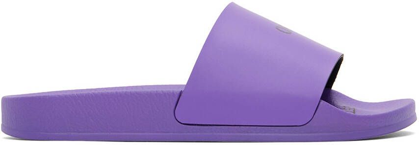 Off-White Purple Stamped Slides - Picture 5