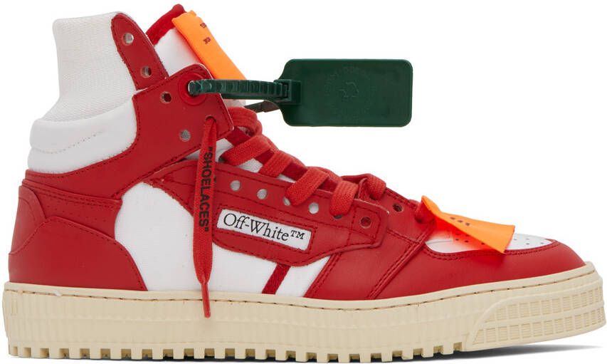 Off-White Red & White 3.0 Off Court Sneakers - Picture 5