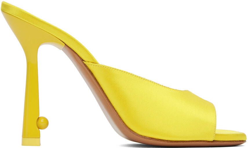 Off-White Yellow Pop Lollipop Mules - Picture 5