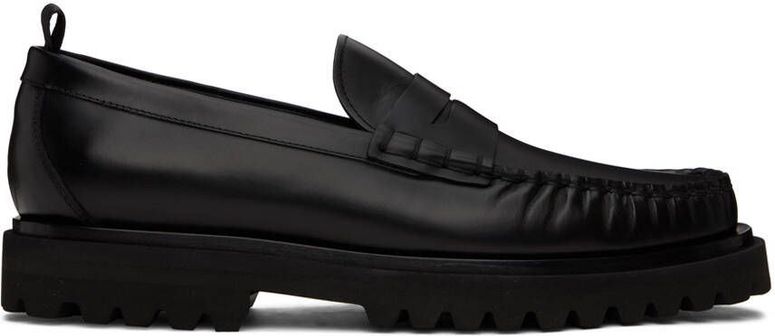 Officine Creative Black 001 Penny Loafers - Picture 4