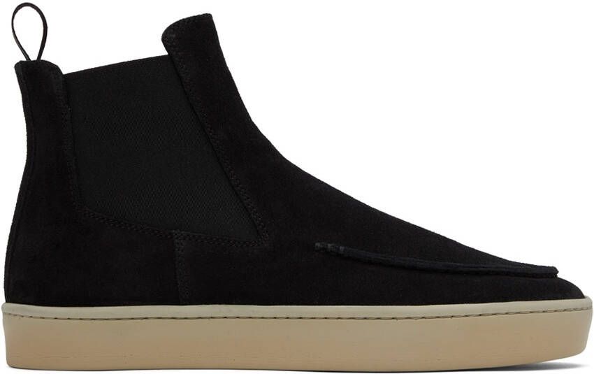 Officine Creative Black Bug Chelsea Boots