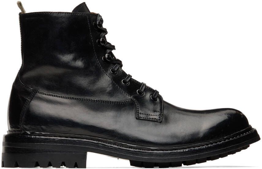 Officine Creative Black Exeter 4 Boots - Picture 5