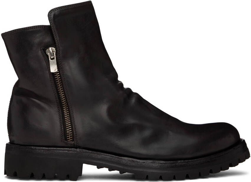 Officine Creative Black Ikonic 004 Boots - Picture 5