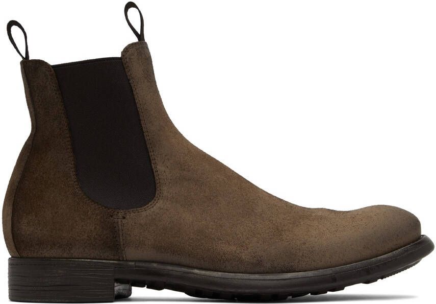 Officine Creative Brown Chronicle 002 Chelsea Boots - Picture 5