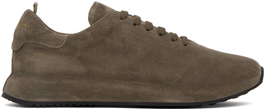 Officine Creative Brown Suede Race 017 Sneakers - Picture 5