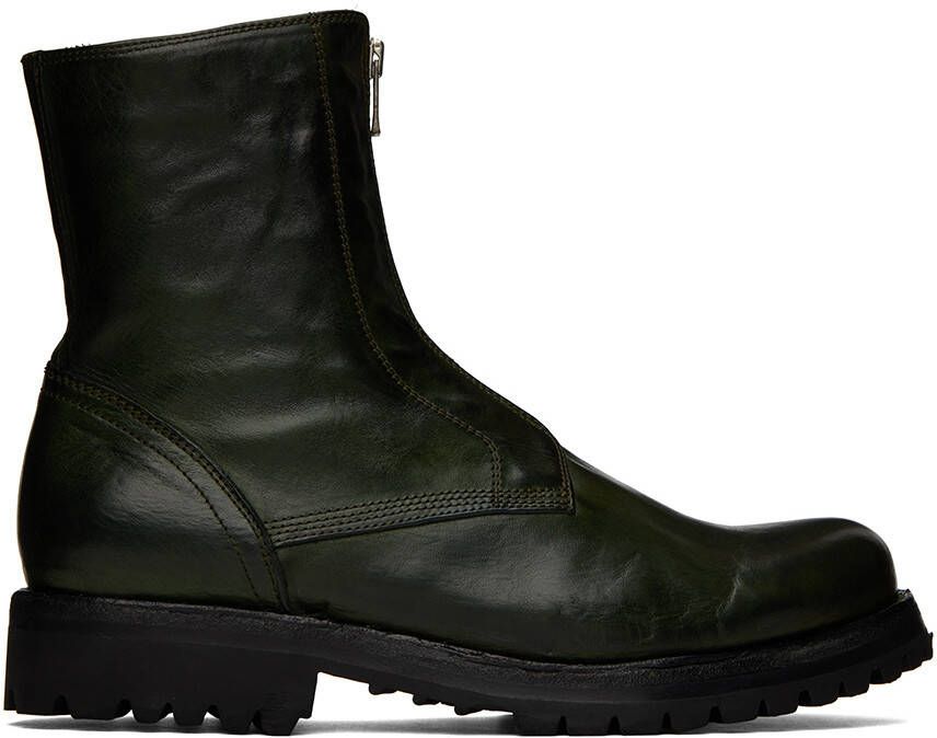 Officine Creative Green Ikonic 003 Boots - Picture 5