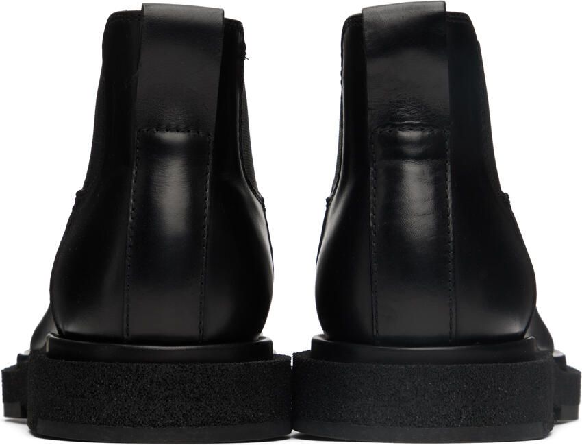 Officine Creative Black Leather Chelsea Boots