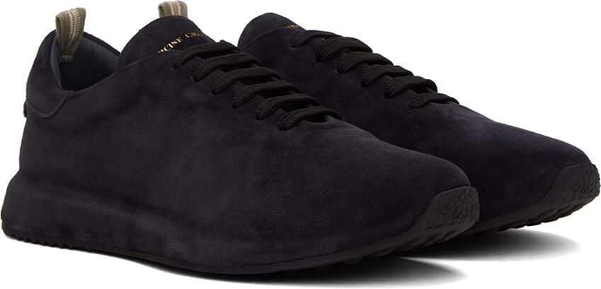 Officine Creative Black Suede Race 017 Sneakers - Picture 2