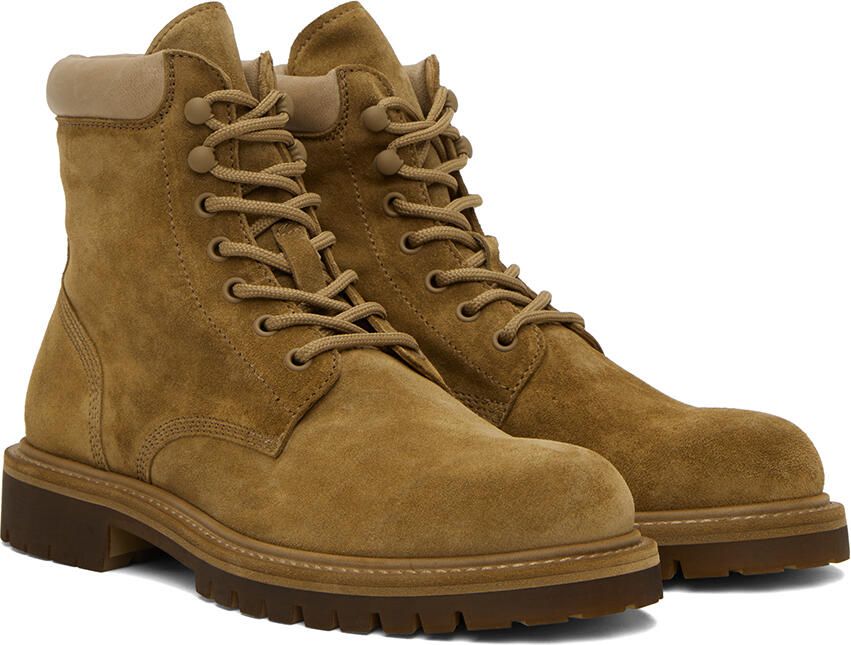 Officine Creative Brown Suede Boss 002 Boots - Picture 2