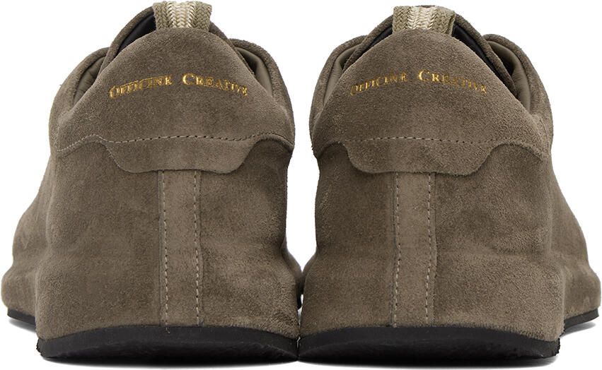 Officine Creative Brown Suede Race 017 Sneakers