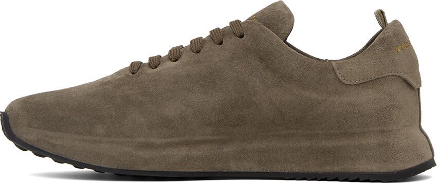 Officine Creative Brown Suede Race 017 Sneakers - Picture 3
