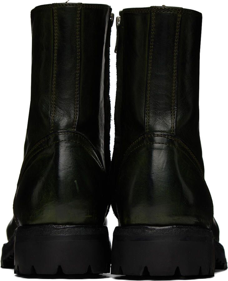 Officine Creative Green Ikonic 003 Boots