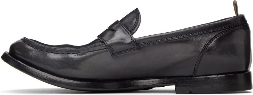 Officine Creative Navy Anatomia 071 Penny Loafers - Picture 3