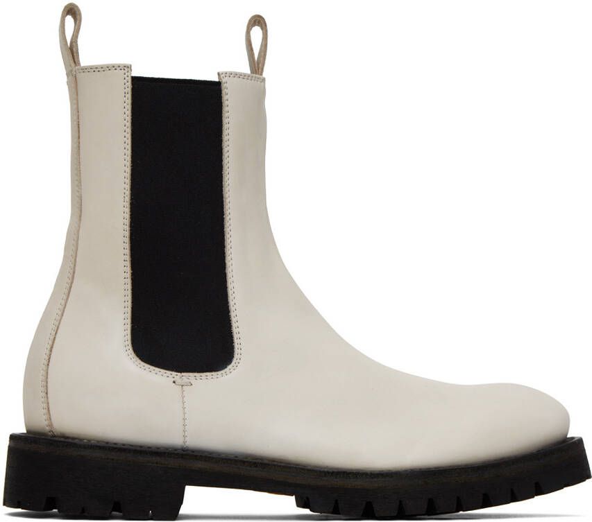 Officine Creative White Issey 002 Chelsea Boots - Picture 5