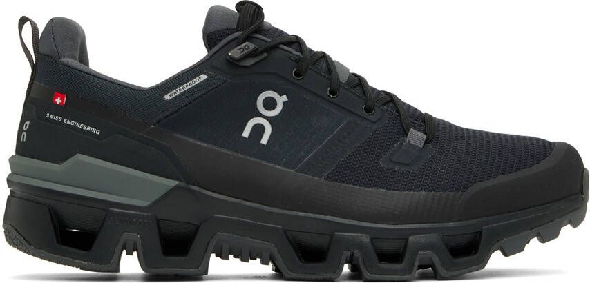 On Black Waterproof Cloudwander Sneakers - Picture 5