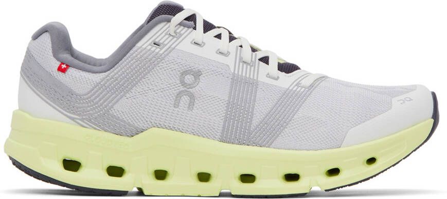 On Gray & Yellow Cloudgo Sneakers - Picture 5