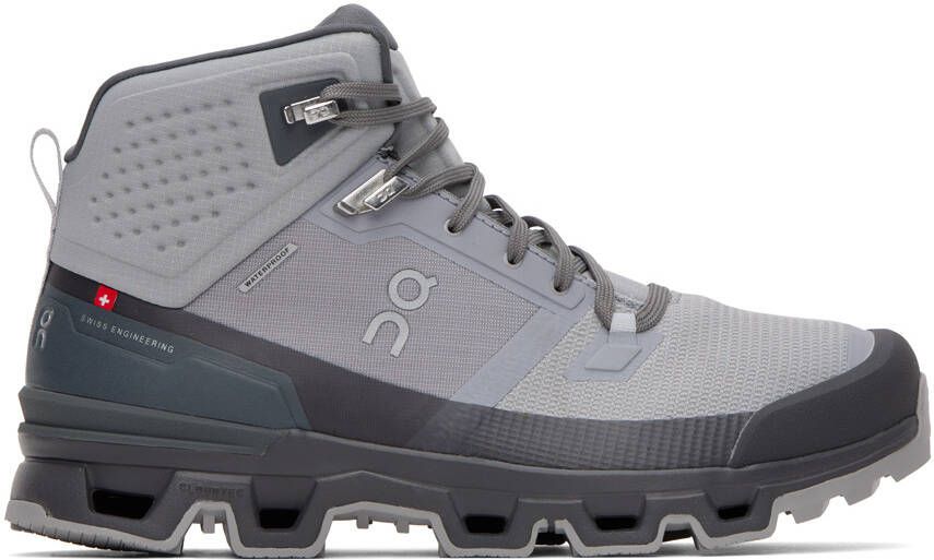 On Gray Cloudrock 2 Waterproof Sneakers - Picture 5