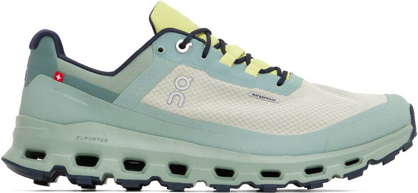 On Green Waterproof Cloudvista Sneakers - Picture 4