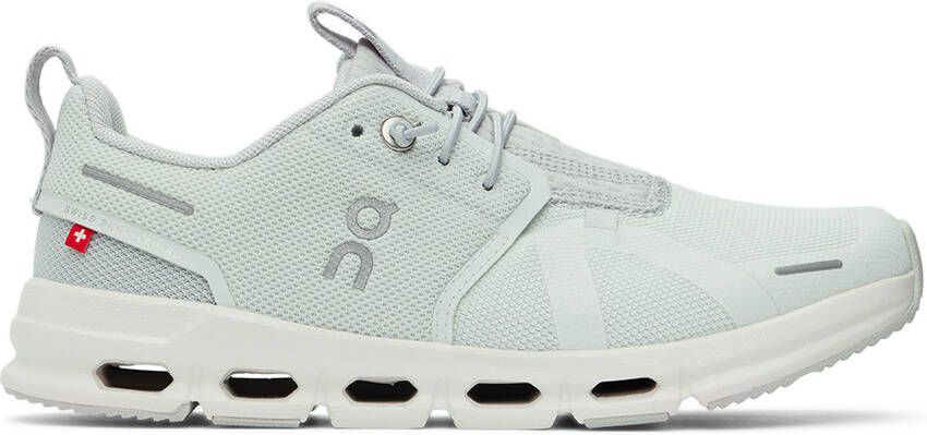 On Kids Gray Cloud Sky Big Kids Sneakers - Picture 4