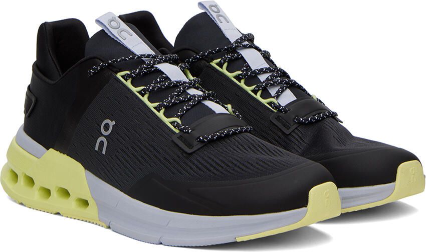 On Black Cloudnova Flux Sneakers - Picture 2