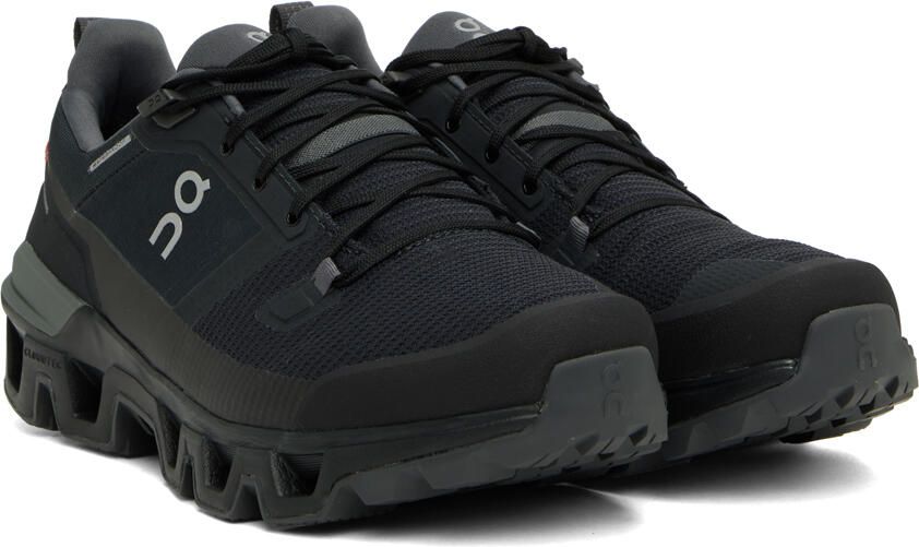 On Black Waterproof Cloudwander Sneakers - Picture 2