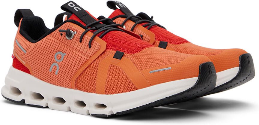 On Kids Orange Cloud Sky Big Kids Sneakers