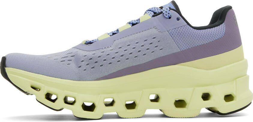 On Purple & Yellow Cloudm ster Sneakers - Picture 3