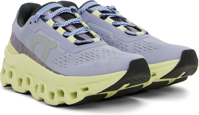 On Purple & Yellow Cloudm ster Sneakers - Picture 2