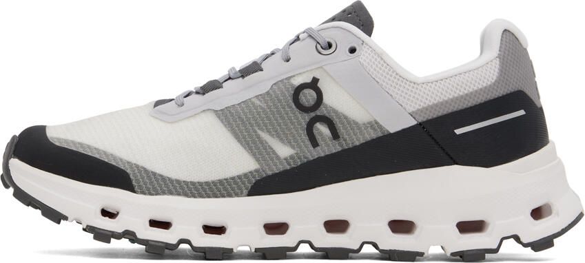 On White & Black Cloudvista Sneakers - Picture 3