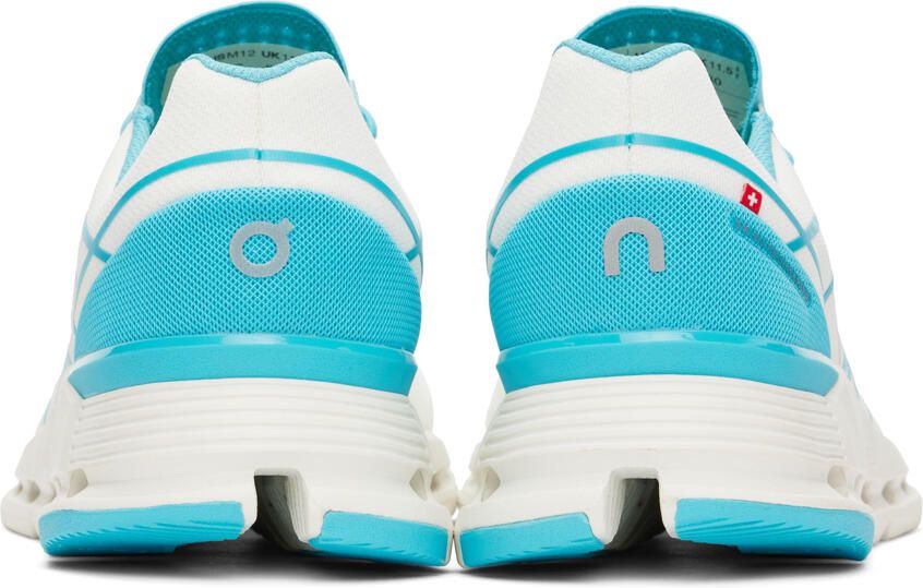 On White & Blue Cloudnova Z5 Sneakers