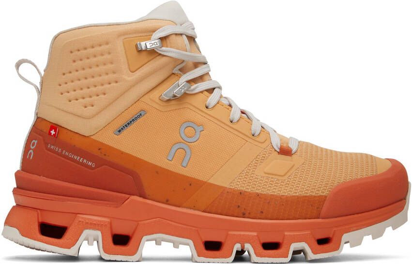 On Orange Cloudrock 2 Boots