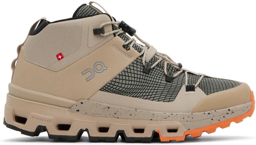 On Taupe Cloudtrax Ankle Boots - Picture 2