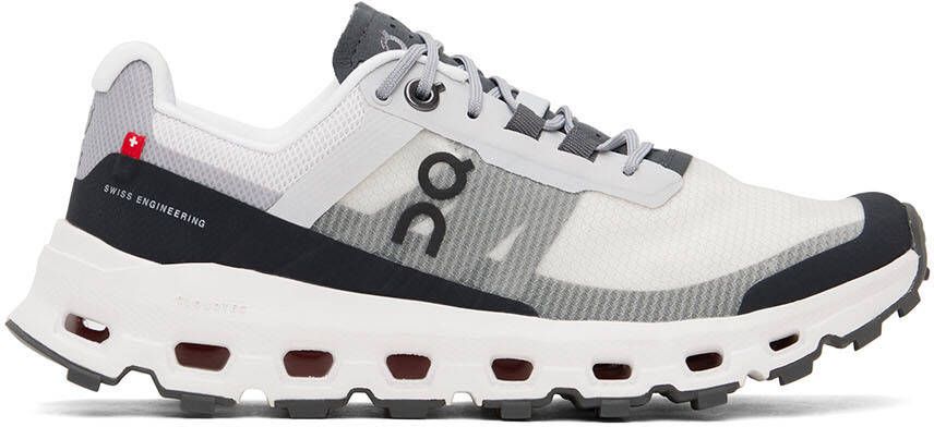 On White & Black Cloudvista Sneakers - Picture 5