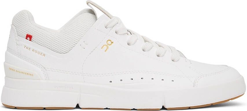 On White 'The Roger' Centre Court Sneakers - Picture 5