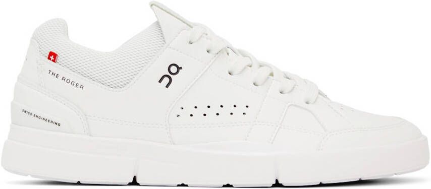 On White 'The Roger Clubhouse' Sneakers - Picture 4