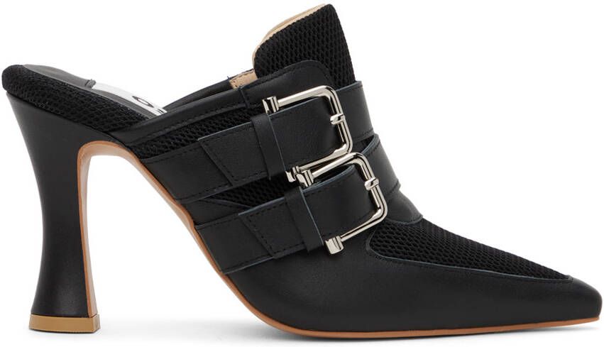 OSOI Black Needle Brocle Heels - Picture 5