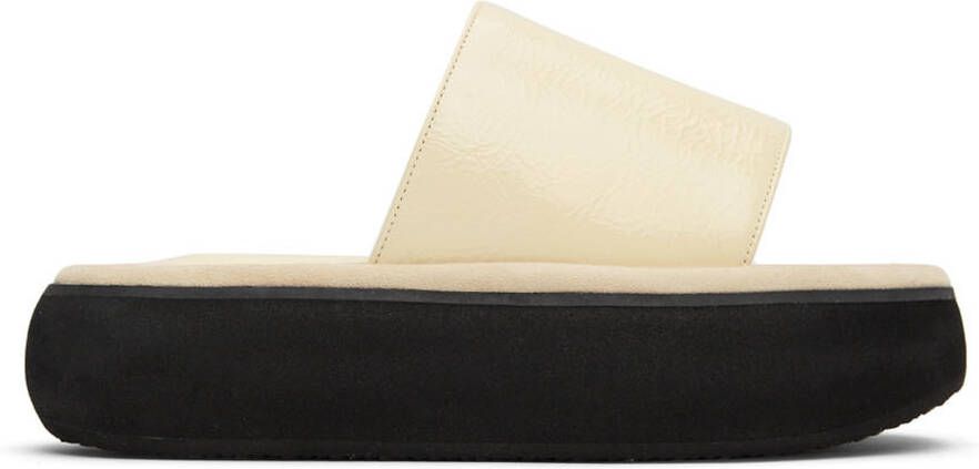 OSOI Off-White Boat Padded Platform Slides