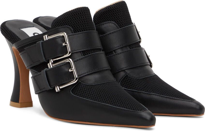 OSOI Black Needle Brocle Heels - Picture 2