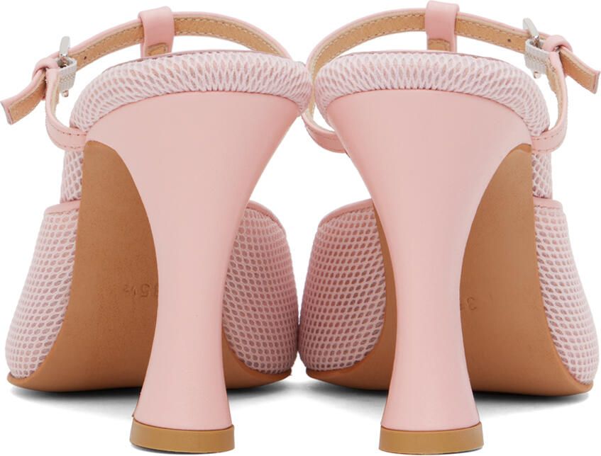 OSOI Pink Needle T-Strap Heels