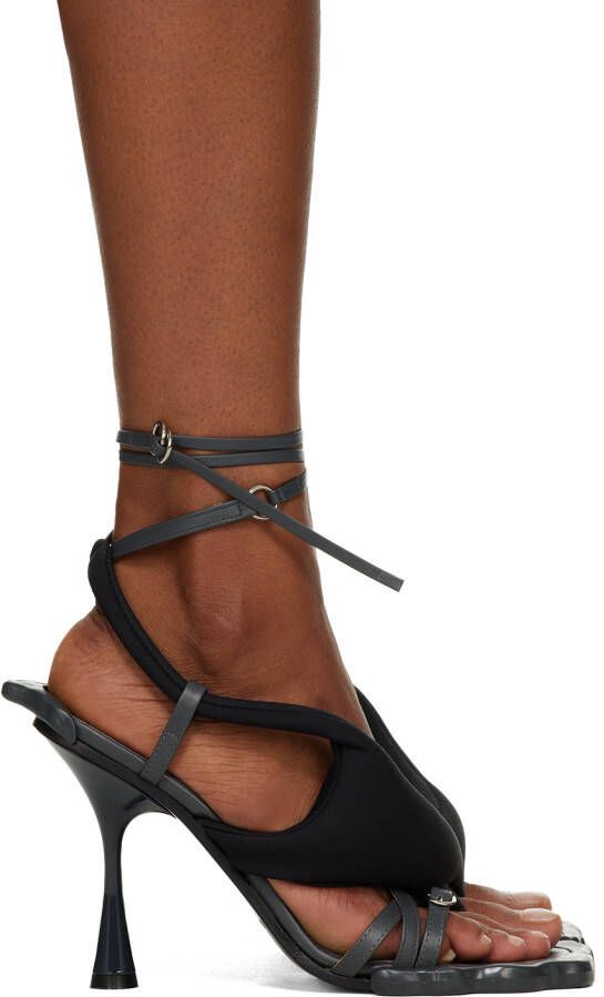 Ottolinger Black Flower Heels