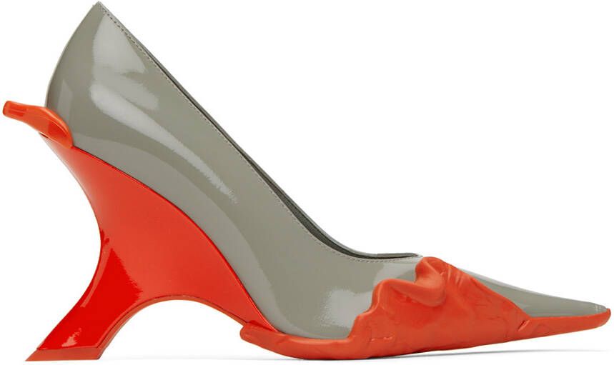 Ottolinger Gray Graphic Heels - Picture 5