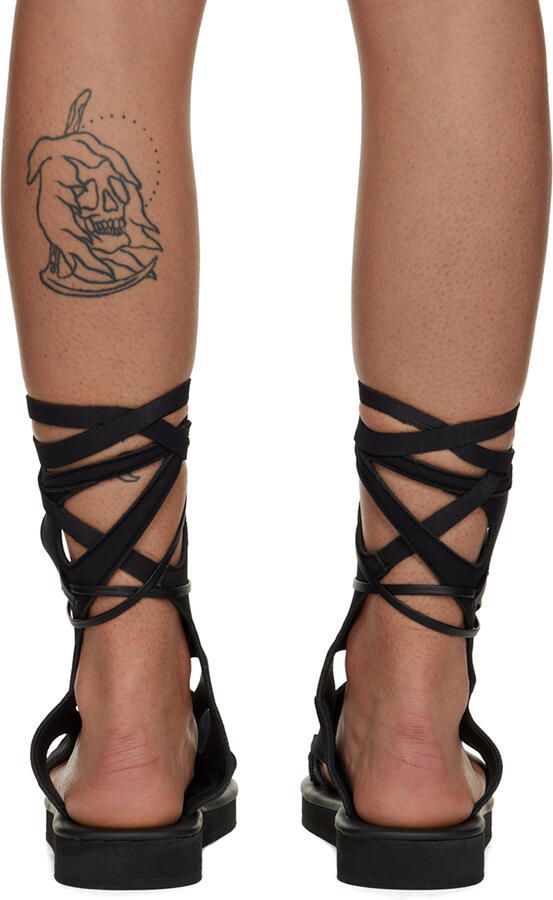 Ottolinger Black Strappy Flat Sandals - Picture 2