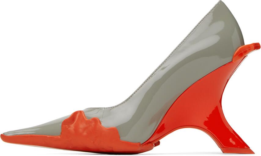 Ottolinger Gray Graphic Heels - Picture 3