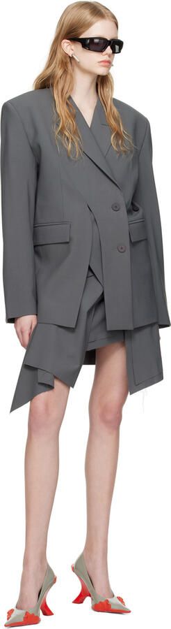 Ottolinger Gray Graphic Heels - Picture 4