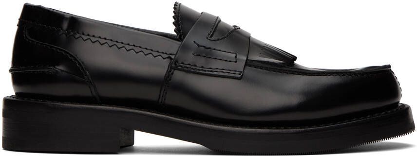 Our Legacy Black Serrated Loafers - Picture 5